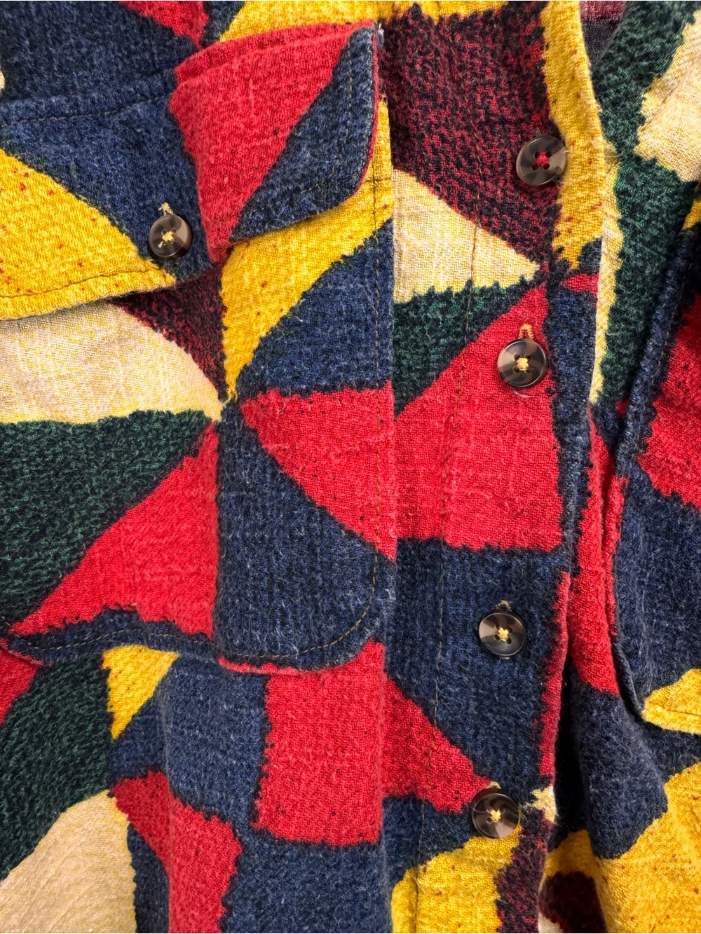 BDG Urban Outfitters Size Medium Brody Flannel Shirt Oversized Patchwork - Picture 4 of 9